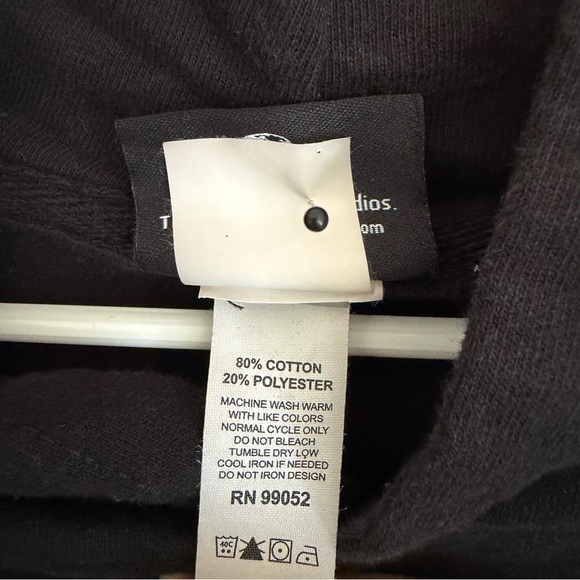 Spider-Man Marvel Universal Studios Hoodie Youth Large Black Embroidered Logo - Picture 6 of 7